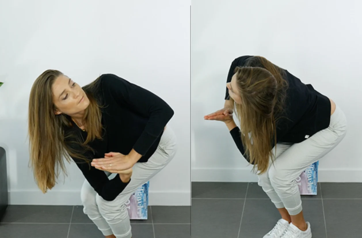 Standing Seated Twist Stretch